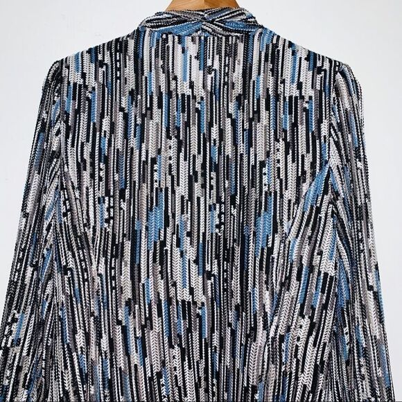 Mona Leah Textured Open Front Drape Collar Jacket - Picture 4 of 8